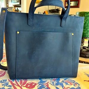 Portland Leather Goods Medium Crossbody Tote and Bifold Wallet